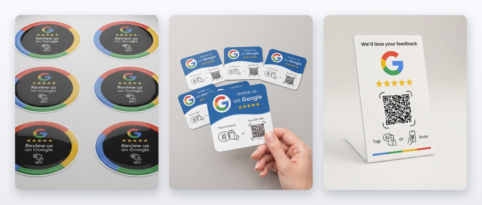Servicio de posicionamiento Google Maps: placas NFC y gestión de reputación
